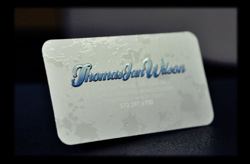 16 PT Raised Spot UV Business Cards