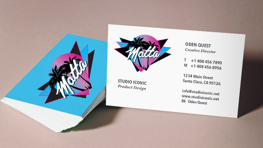 Colorful Print Business Cards - Graphic Delta