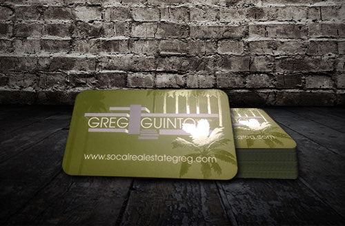 Silk + Spot UV Business Cards